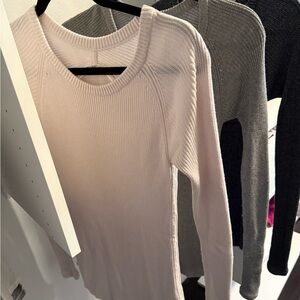 Lululemon Women's Tunic Sweaters all 3 Size 6 - Pale Pink, Grey, Navy